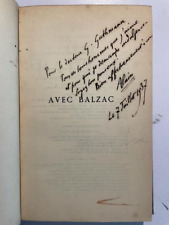 Usado, Alain (Emile-Auguste Chartier) Avec Balzac cópia numerada inscrita e assinada 1937 comprar usado  Enviando para Brazil