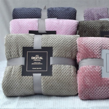 Usado, Cobertor de lã coral cama flanela macia cobertores xadrez colcha capa de cama comprar usado  Enviando para Brazil