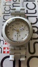 Usado, Swatch Full Blooded White SVCK4038 Irony Diaphane 43mm alumínio pulso pequeno #c comprar usado  Enviando para Brazil