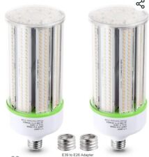 2-Pack 60W LED Corn Light Bulb,E26/E39 Base Bright Corn Bulbs,6500K,7800lm,Re..., used for sale  Shipping to South Africa