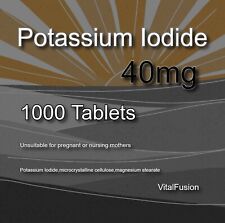 Yoduro de potasio 40 mg Thyroid Health Xtra x 1000 Tabletas comprar usado  Enviando para Brazil