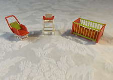 Vintage Bruder Dollhouse Nursery Furniture West Germany, used for sale  Shipping to South Africa
