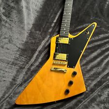 Usado, Guitarra elétrica Explorer corpo sólido transparente cor amarela ferragem dourada comprar usado  Enviando para Brazil