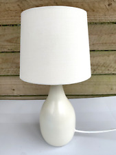 Modern Maison Cream/Off White Ceramic Table Bedside Touch Lamp Light with Shade for sale  Shipping to South Africa