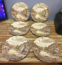 Conjunto de 6 pratos de jantar vintage ingleses antigos Johnson Brothers 10" comprar usado  Enviando para Brazil