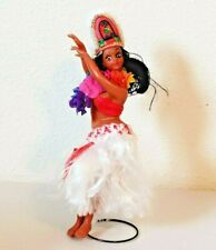 Vintage Hawajska Hula Plastikowa figurka lalki na stojaku 10" na sprzedaż  Wysyłka do Poland