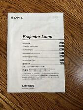 Lâmpada para Projetor Sony LMP-H400 Original Operacional Instr Impresso Manual de Serviço Fabricante de Equipamento Original comprar usado  Enviando para Brazil