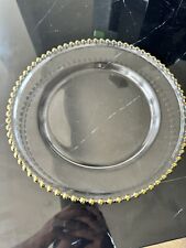 gold beaded charger plates for sale  GRAVESEND