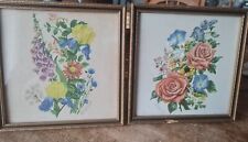Framed flower prints for sale  DUNGANNON