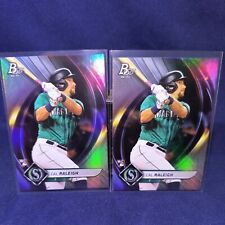 TWO (2) 2022 Bowman Platinum Cal Raleigh #83 Rookie RC Seattle Mariners for sale  Shipping to South Africa
