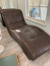 Brown leather chaise for sale  Gainesville