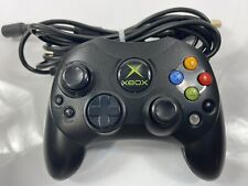 Controlador Xbox Original OG Negro FABRICANTE DE EQUIPOS ORIGINALES TIPO S con cable separador probado segunda mano  Embacar hacia Argentina