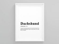 Dachshund funny definition for sale  LONDON