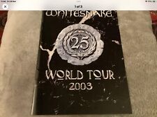 Whitesnake 2003 tour for sale  ABINGDON