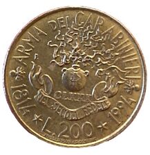 Moneta rara Originale 200 Lire 180’ nascita Carabinieri 1814 - 1994 usato  Spoleto