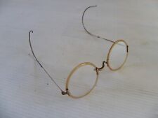 paire de lunette de vue ancienne en bakélite & métal doré très souple vintage, occasion d'occasion  Formerie
