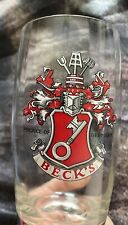 Becks beer glass for sale  FOLKESTONE
