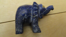 Tronco esculpido em elefante ?lápis/quartzo azul? 3"x2", usado comprar usado  Enviando para Brazil