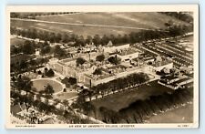 POSTCARD University College Leicester, aerial air view, Aerofilms real photo RP, used for sale  Shipping to South Africa