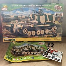 Used, New Cobi German SD.KFZ 184 Ferdinand Tank, WW2, 2496, Very Rare, Retired for sale  Shipping to Canada