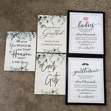 Wedding signs pack for sale  Randolph
