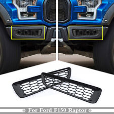 Para 17-20 Ford F150 Raptor brilho preto favo de mel dianteiro farol de neblina tampa acabamento comprar usado  Enviando para Brazil