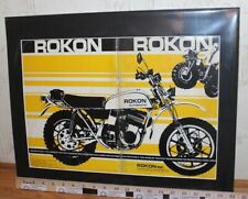 Rokon 1973 automático 16"" x 20"" enmarañado anuncio de motocicleta vintage segunda mano  Embacar hacia Argentina