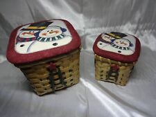 Snowman christmas baskets for sale  Fremont