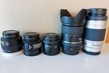 Sony full frame A-Mount lenses Minolta 28mm 50mm 35-70mm 75-300mm, Tamron 28-300 for sale  Shipping to South Africa