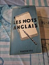 Mots anglais hachette d'occasion  Sartène