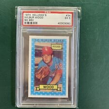 Used, 1974 Kellogg's #34 Wilbur Wood SO 960 Parallel Chicago White Sox PSA 5 Ex for sale  Shipping to South Africa