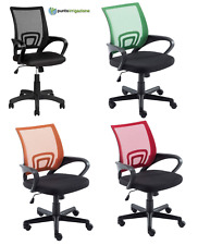 Sedie ufficio Xenia design poltrona sedia girevole regolabile stoffa vari colori usato  Mesagne