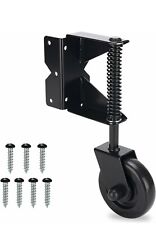 Gate Wheel Spring Loaded Gate Caster Set-Black-360°Swivel 4-1/2in 220lb Capacity, used for sale  Shipping to South Africa