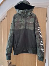 Khaki crosshatch hoodie for sale  LEISTON