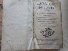Anatomie heister 1735 d'occasion  Auch