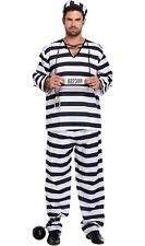 Adult Mens Prisoner Convict Fancy Dress Costume Stag Do Party Robber Burglar  for sale  Shipping to South Africa