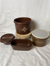 Vintage brown tupperware d'occasion  Expédié en Belgium