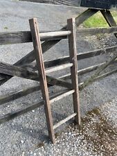 Small wooden ladder pitch pine wood decorators ladder vintage display for sale  Shipping to South Africa