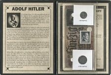 Hitler Tercer Reich 2 monedas, 1 billete, 1 sello, Segunda Guerra Mundial, álbum, historia, certificado segunda mano  Embacar hacia Argentina