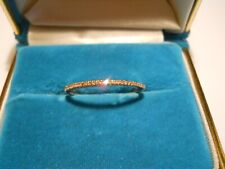 Estate Gold Thin Diamond Band Ring 14k Yellow Gold SZ8.75 14kt Not Scrap 1.1g U8 for sale  Shipping to South Africa