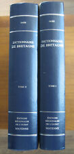 OGEE -Dictionnaire historique & géographique de Bretagne ed 1843 Reed 1993 2 vol d'occasion  Saint-Brieuc
