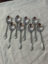 Set Of 8 Oneida 1881 Rogers BITTERSWEET REPOSE 7” Stainless Dinner Spoons for sale  Shipping to South Africa