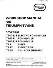 Triumph workshop service for sale  Lexington