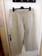 Stone linen trousers for sale  KETTERING