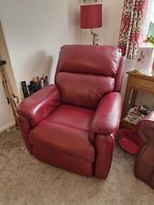 Burgundy red leather for sale  DOVER
