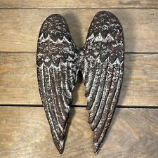 Rustic Cast Iron Angel Wings Wall Hanging Decor for sale  Shipping to South Africa