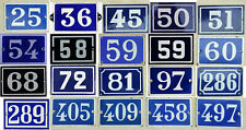 Old blue French house number - thousands of vintage steel enamel examples listed for sale  Shipping to Ireland