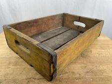 Used, Vtg Coca-Cola Coke Yellow Wooden Durabilt Beverage Case Crate Alton IL WB-226 for sale  Shipping to South Africa