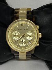Relógio de quartzo analógico Michael Kors MK5138 feminino tartaruga aço inoxidável XR216 comprar usado  Enviando para Brazil