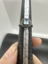 STERLING SILVER BLUE TOPAZ RING SIZE 10 ( -TE AD for sale  Shipping to South Africa